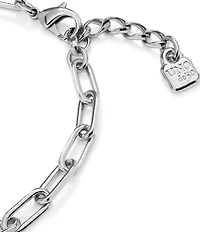 UNOde50 Ser Valiente Collection Oval Link Sterling Silver Chain Necklace