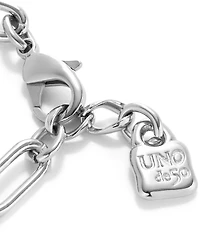UNOde50 Ser Valiente Collection Paperclip Link Sterling Silver Line Bracelet
