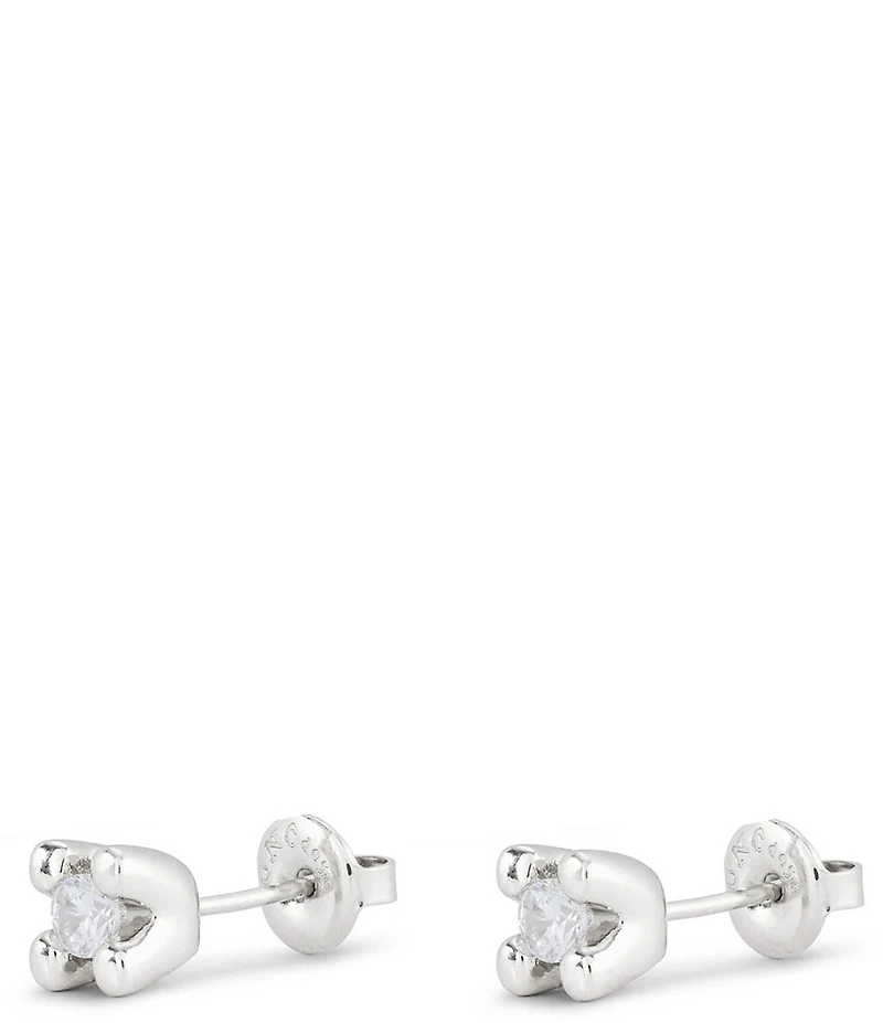 UNOde50 Spiritual Collection Cosmos Sterling Silver CZ Stud Earrings