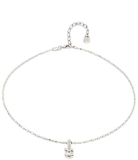 UNOde50 Spiritual Collection Divine Sterling Silver Crystal Drop Short Pendant Necklace