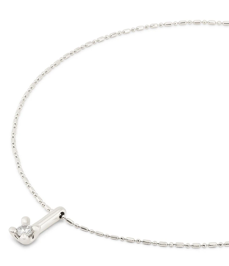 UNOde50 Spiritual Collection Divine Sterling Silver Crystal Drop Short Pendant Necklace