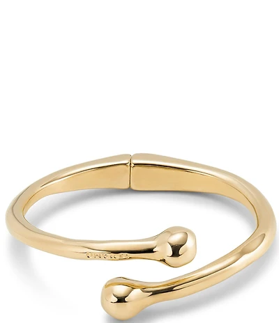 UNOde50 Youthful Collection Comeback 18k Gold Bypass Bangle Bracelet