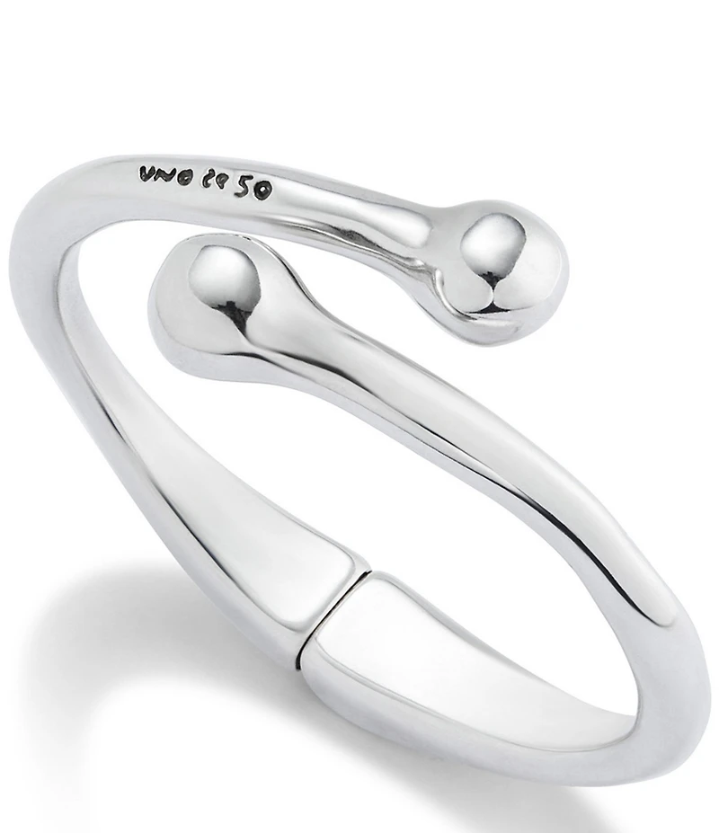 UNOde50 Youthful Collection Comeback Sterling Silver Bypass Bangle Bracelet