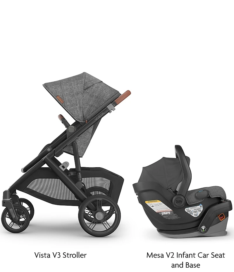 UPPAbaby Vista V3 Stroller + Mesa V2 Car Seat Travel System