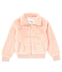 Urban Republic Big Girls Long Sleeve Faux-Fur Bomber Jacket