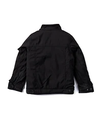 Urban Republic Little Boys 4-7 Heavyweight Black Tech Fur Jacket