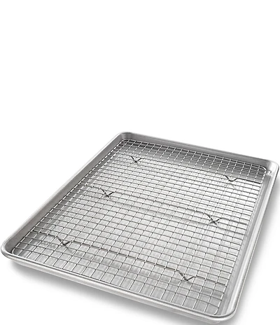 USA Pan Heavy Duty Half Baking Sheet Pan & Rack Set