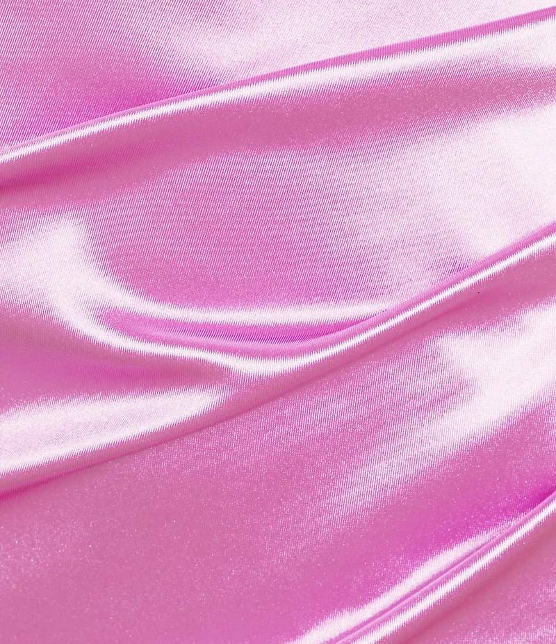 Honey and Rosie V-Neck Pleated Side Slit Corset Gown