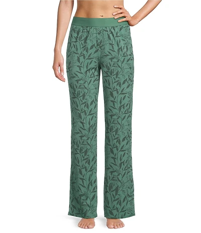 VAN WINKLE & CO. Shadow Leaf Knit Coordinating Sleep Pants