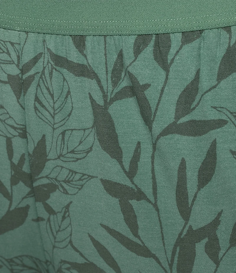 VAN WINKLE & CO. Shadow Leaf Knit Coordinating Sleep Pants