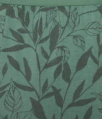 VAN WINKLE & CO. Shadow Leaf Print Knit Coordinating Sleep Shorts