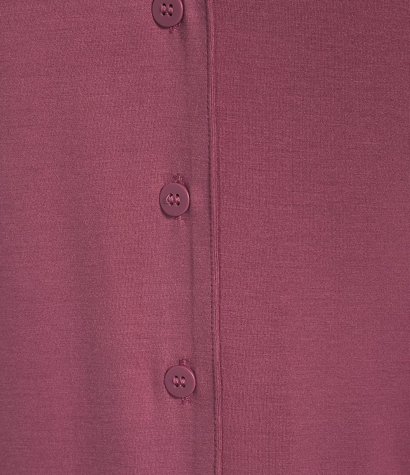 VAN WINKLE & CO. Short Sleeve Notch Collar Coordinating Knit Jogger Pajama Set