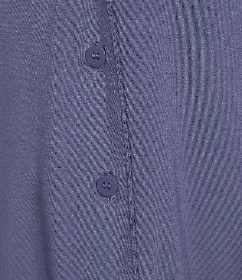 VAN WINKLE & CO. Short Sleeve Notch Collar Coordinating Knit Jogger Pajama Set