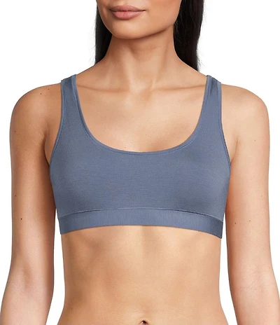 VAN WINKLE & CO. Sleeveless Scoop Neck Knit Comfort Wire-Free Bralette