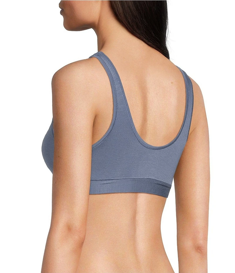 VAN WINKLE & CO. Sleeveless Scoop Neck Knit Comfort Wire-Free Bralette