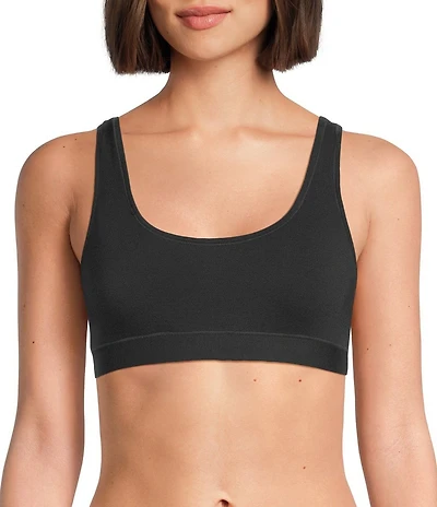 VAN WINKLE & CO. Sleeveless Scoop Neck Knit Comfort Wire-Free Bralette