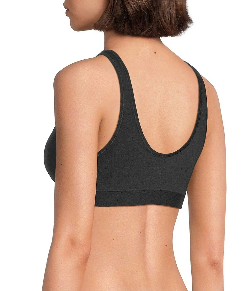 VAN WINKLE & CO. Sleeveless Scoop Neck Knit Comfort Wire-Free Bralette