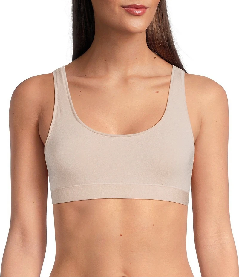 VAN WINKLE & CO. Sleeveless Scoop Neck Knit Comfort Wire-Free Bralette