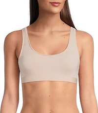 VAN WINKLE & CO. Sleeveless Scoop Neck Knit Comfort Wire-Free Bralette