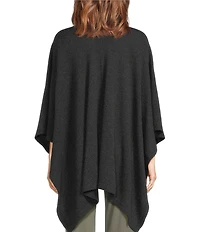 VAN WINKLE & CO. Solid Cashmere Ruana Wrap
