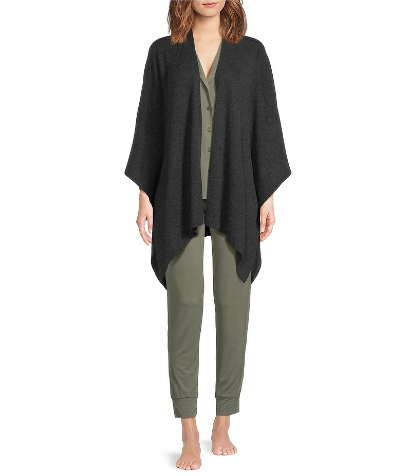 VAN WINKLE & CO. Solid Cashmere Ruana Wrap