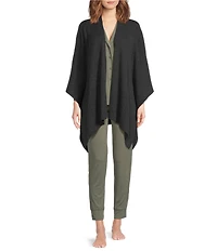 VAN WINKLE & CO. Solid Cashmere Ruana Wrap
