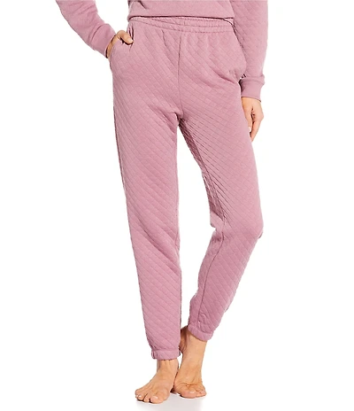 VAN WINKLE & CO. Solid Quilted Knit Coordinating Lounge Joggers