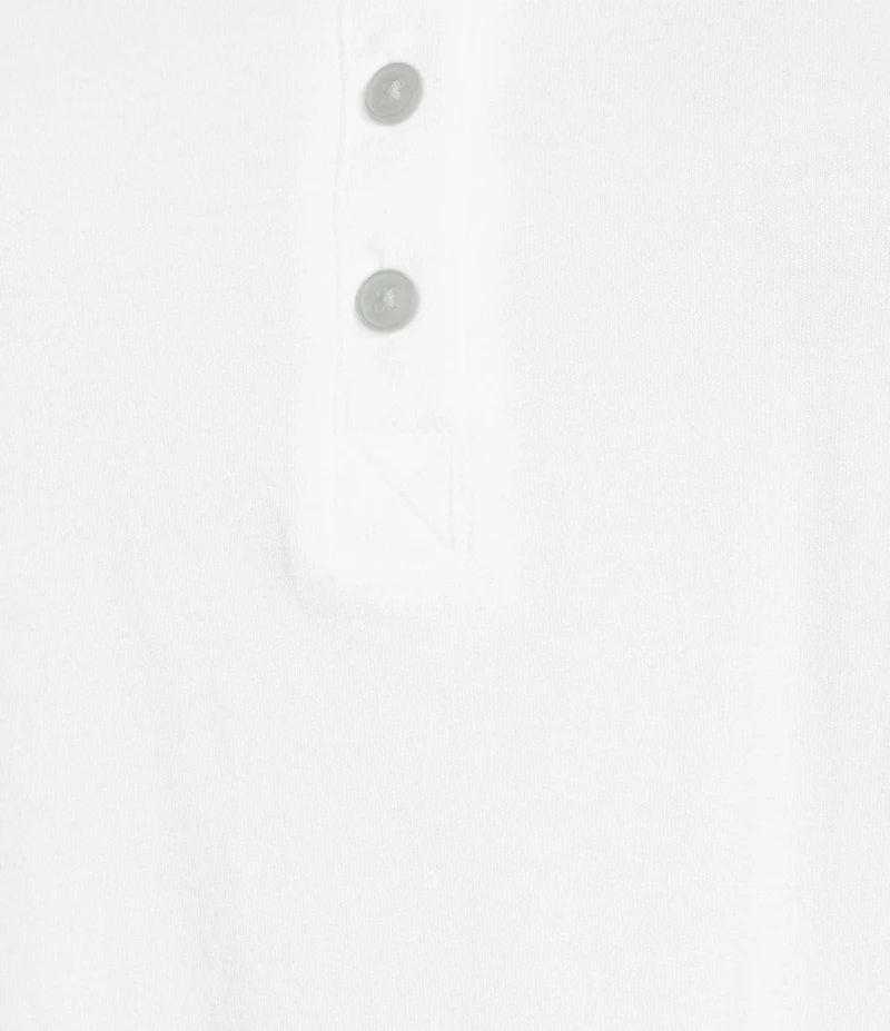 Sleep Sense Solid Ribbed Knit Split Round Neck Long Sleeve Coordinating Sleep Top