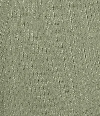 VAN WINKLE & CO. Solid Ribbed Knit Wide Leg Coordinating Sleep Pants