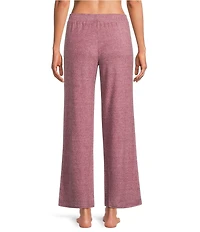 VAN WINKLE & CO. Solid Ribbed Knit Wide Leg Coordinating Sleep Pants