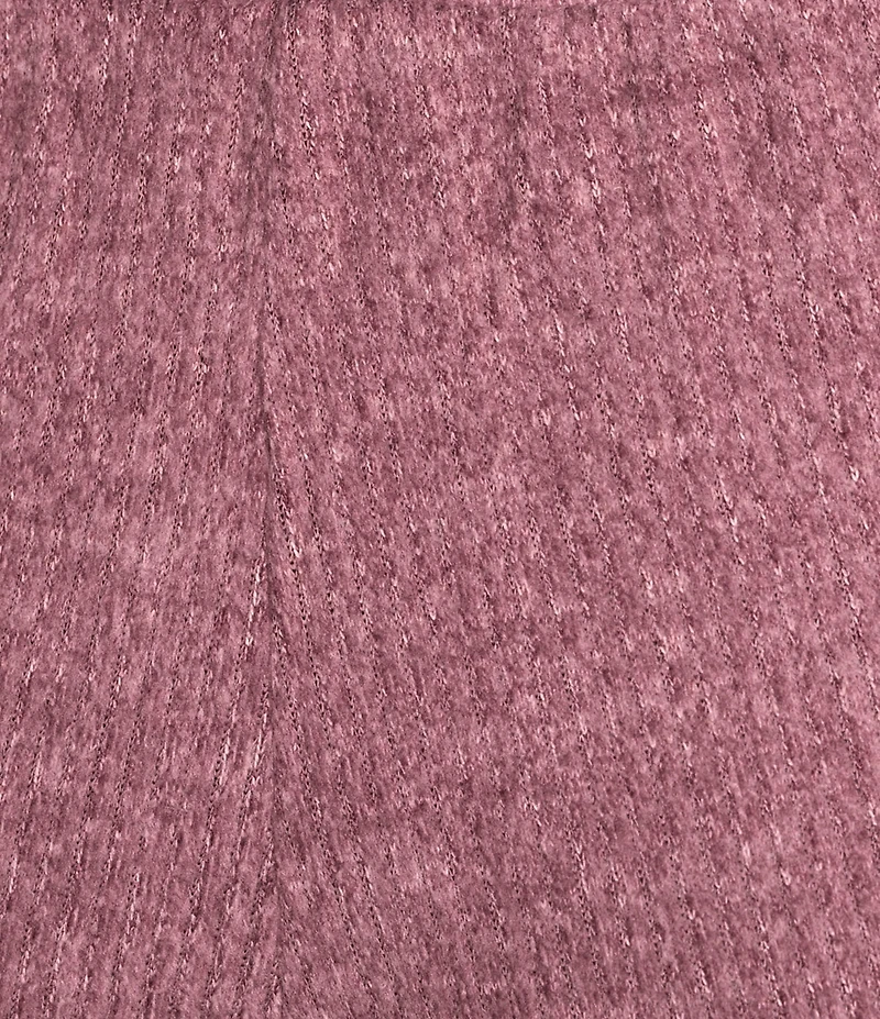 VAN WINKLE & CO. Solid Ribbed Knit Wide Leg Coordinating Sleep Pants