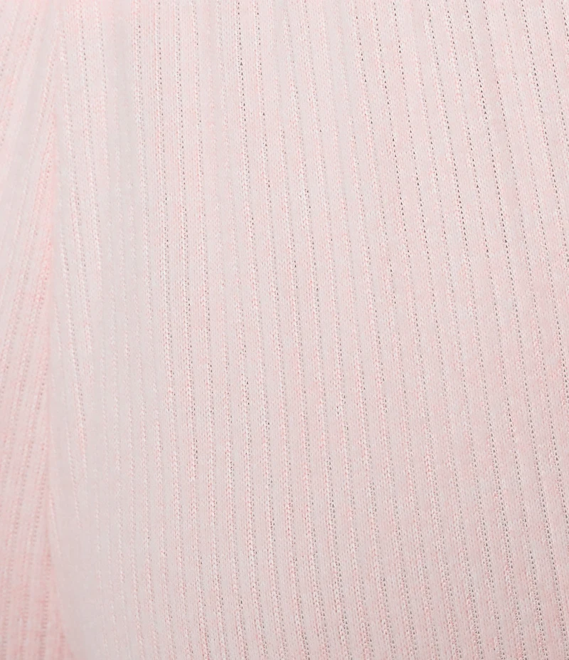 VAN WINKLE & CO. Solid Ribbed Knit Wide Leg Coordinating Sleep Pants