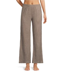 VAN WINKLE & CO. Solid Ribbed Knit Wide Leg Coordinating Sleep Pants