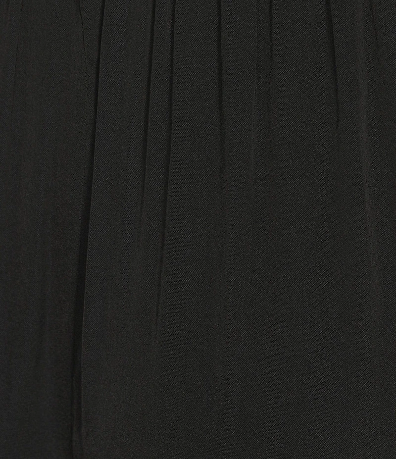 VAN WINKLE & CO. Solid Satin Drawstring Tie Coordinating Sleep Pants