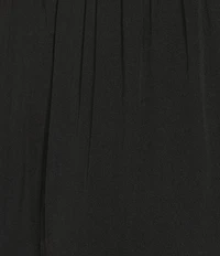 VAN WINKLE & CO. Solid Satin Drawstring Tie Coordinating Sleep Pants