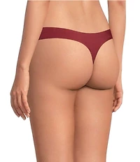 VAN WINKLE & CO. Stretch Microfiber Bonded Mid Rise Thong Panty