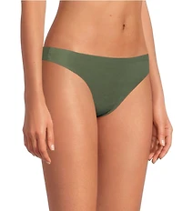 VAN WINKLE & CO. Stretch Microfiber Bonded Mid Rise Thong Panty