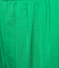 VAN WINKLE & CO. Woven Solid Satin Coordinating Sleep Shorts