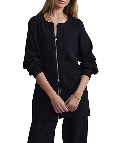 Varley Augusta Zip Through Long Sleeve Sweater