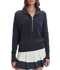 Varley Aurora Half Zip Long Sleeve Knit Sweater