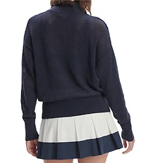 Varley Aurora Half Zip Long Sleeve Knit Sweater