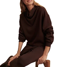Varley Betsy Sweat Cowl High Neck Shirt