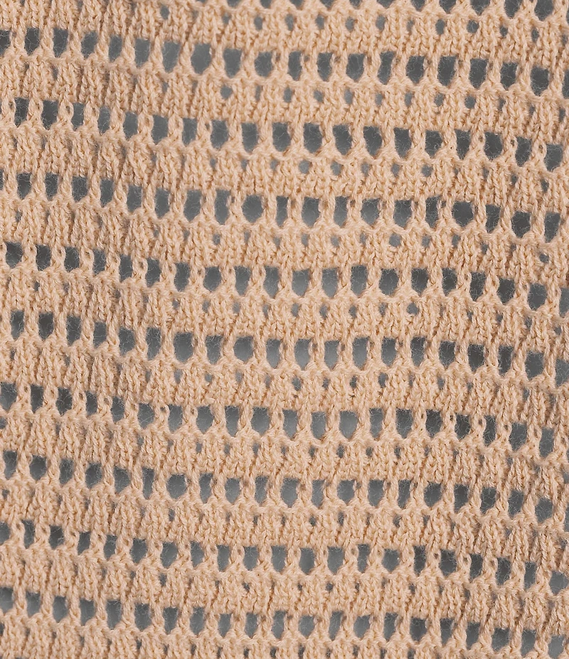Varley Callie Knit Boxy Split V-Neck Short Sleeve Top