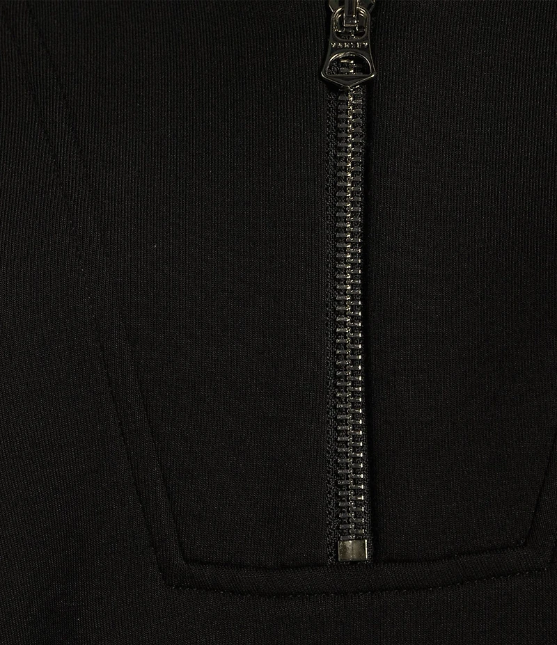 Varley Davidson DoubleSoft® Stand Collar V-Neck Quater Zip Long Sleeve Sweat Jacket