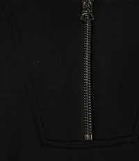 Varley Davidson DoubleSoft® Stand Collar V-Neck Quater Zip Long Sleeve Sweat Jacket