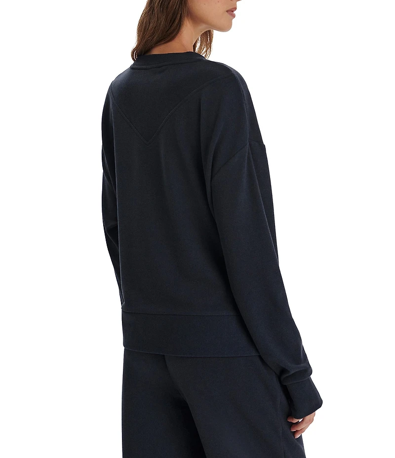 Varley Horton Side Zip Crew Neck Long Sleeve Sweatshirt
