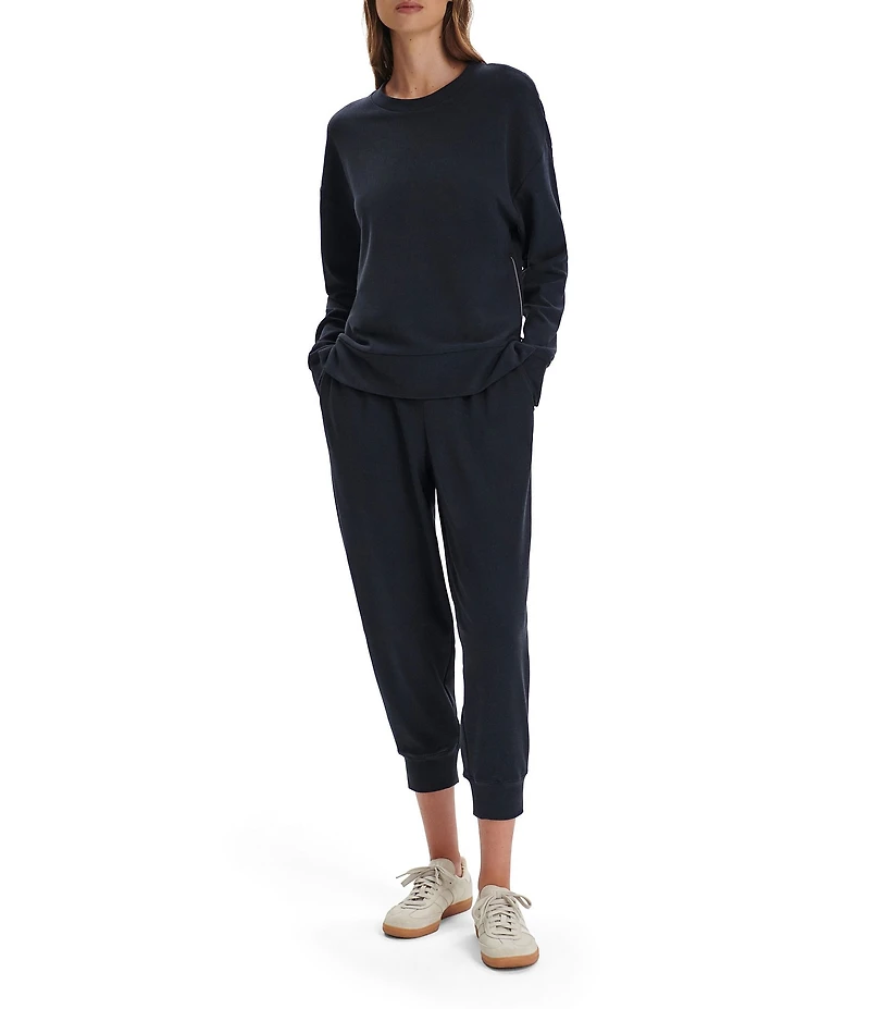 Varley Horton Side Zip Crew Neck Long Sleeve Sweatshirt