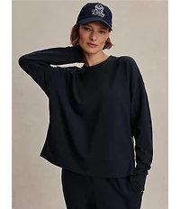 Varley Horton Side Zip Crew Neck Long Sleeve Sweatshirt