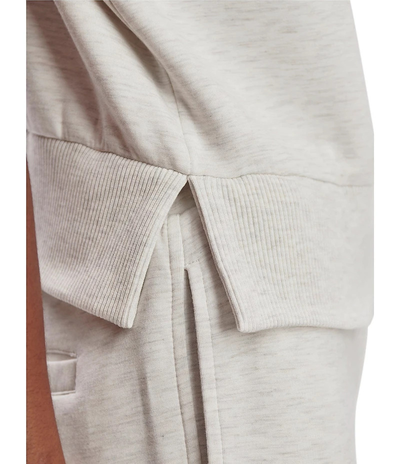 Varley Kelly High Neck Cap Sleeve Half Zip Double Soft Cropped Sweatshirt