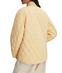 Varley Luca Long Sleeve Ribbed Collar Quilted Jacket